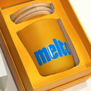 Melton Peony Charcoal Bougie Candle  7.5 Made in USA